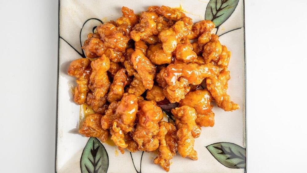 Orange chicken large